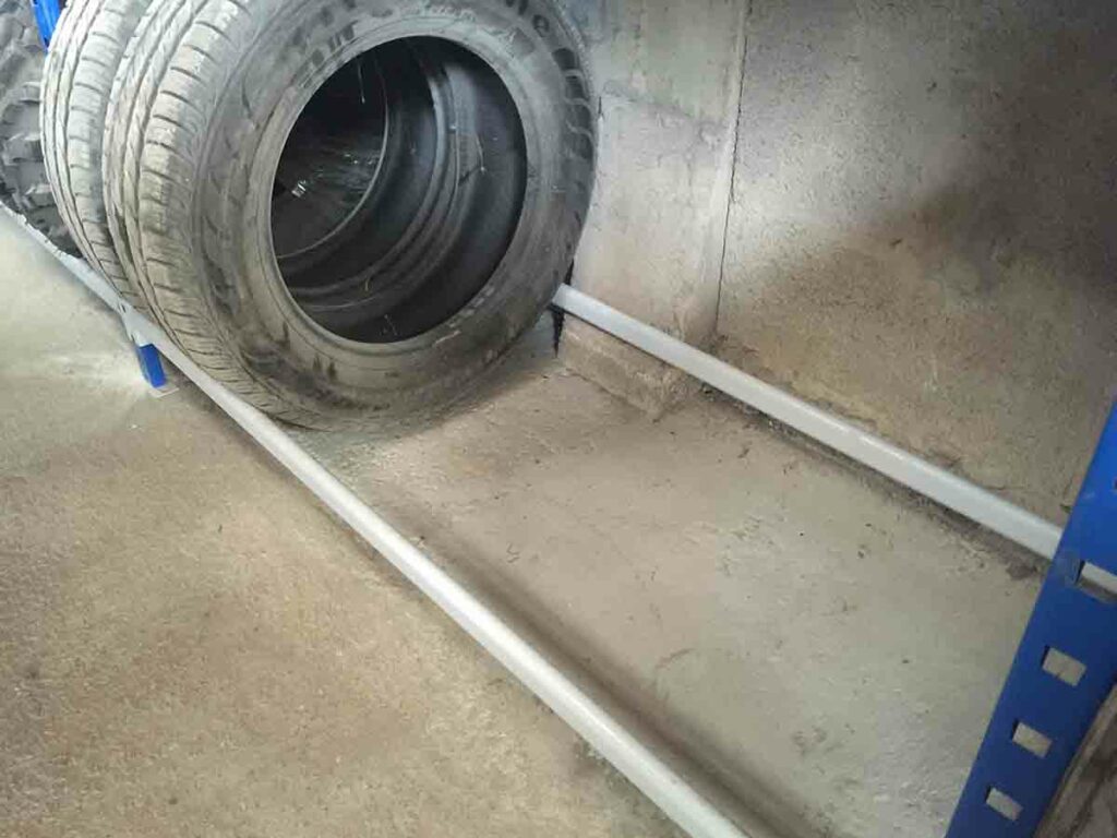 rack de rangement pour des pneus